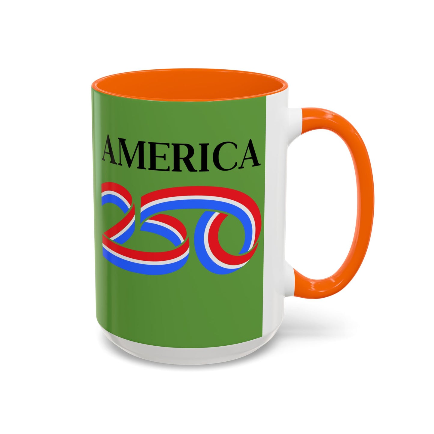 America 250 Green Accent Mug by theGreenDragonTavern.shop