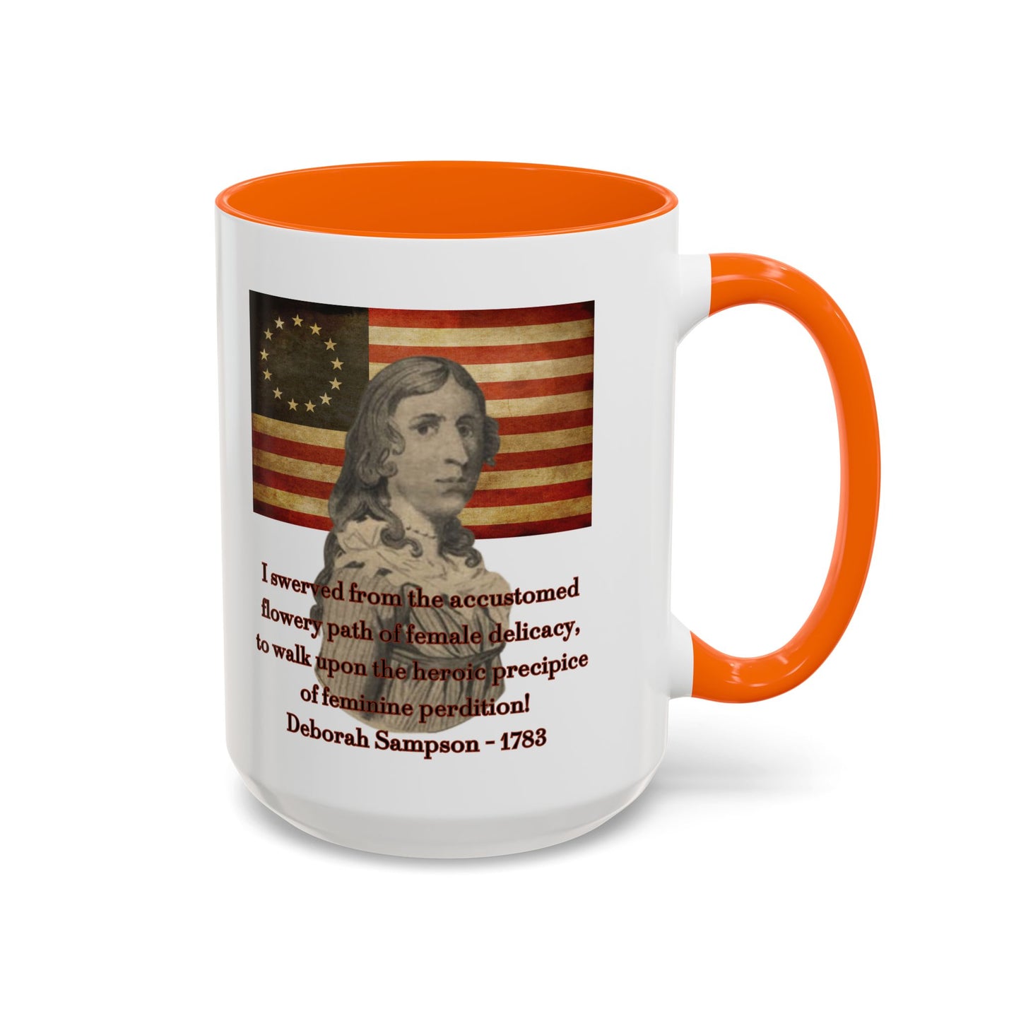 Deborah Sampson, America's Mulan White Accent Mug by theGreenDragonTavern.shop