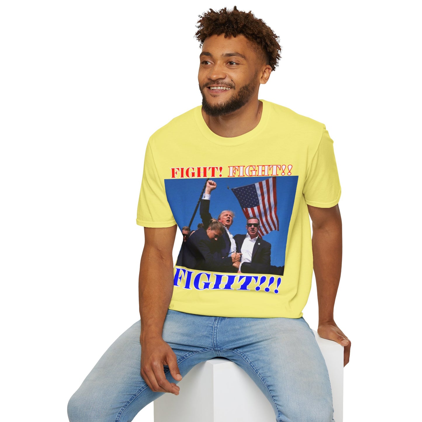 FIGHT! FIGHT!! FIGHT!!! Light colors Unisex T-Shirt by theGreenDragonTavern.shop