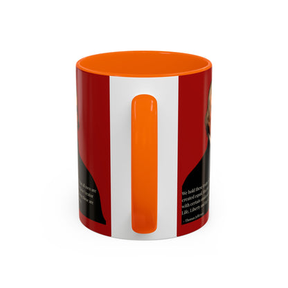 We hold these truths to be self-evident Red Accent Mug by theGreenDragonTavern.shop