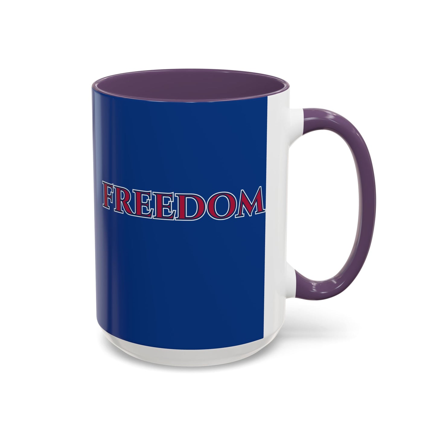Freedom, Dark Blue Accent Mug by theGreenDragonTavern.shop