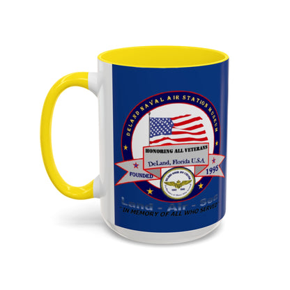 DNASM 2-sided, Founding & Student Art w/WhiteBG Dark Blue Accent Mug by theGreenDragonTavern.shop