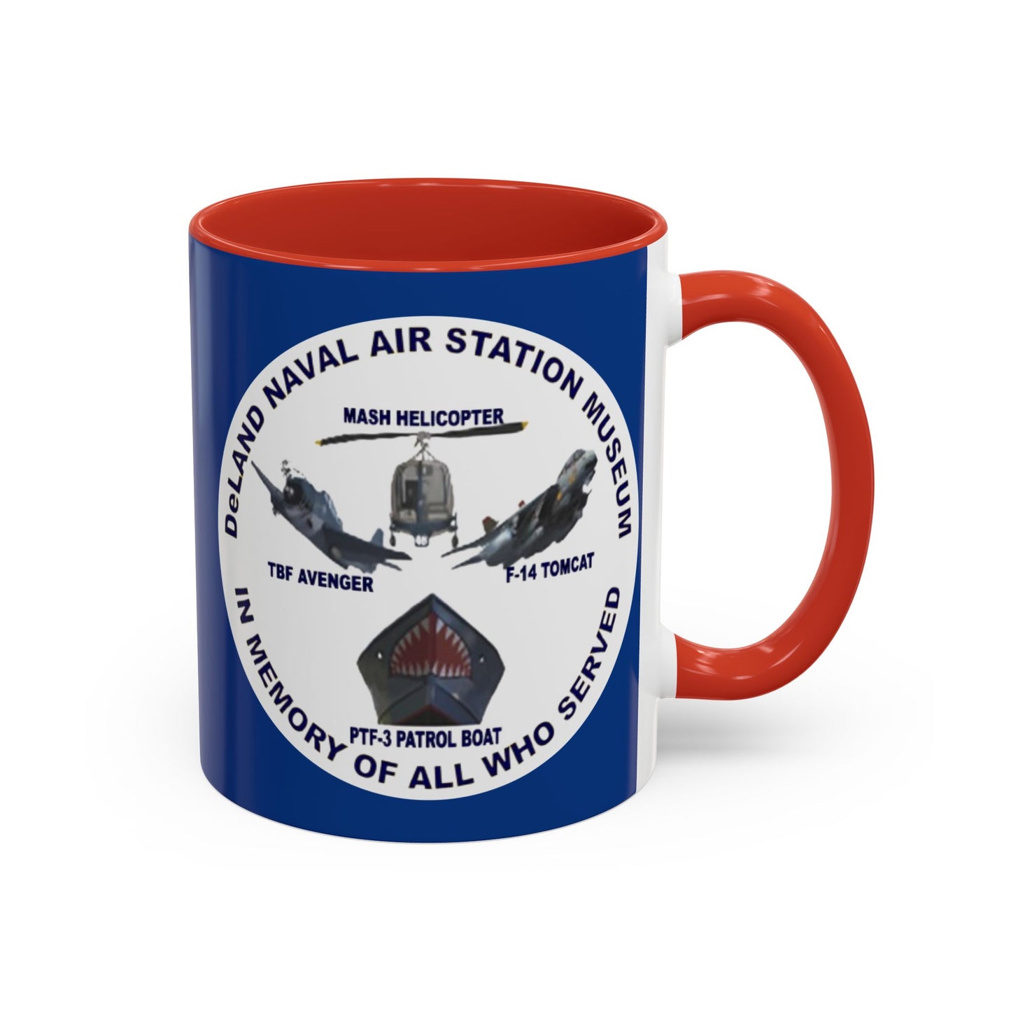 DNASM Student Art Blue Accent Mug by theGreenDragonTavern.shop