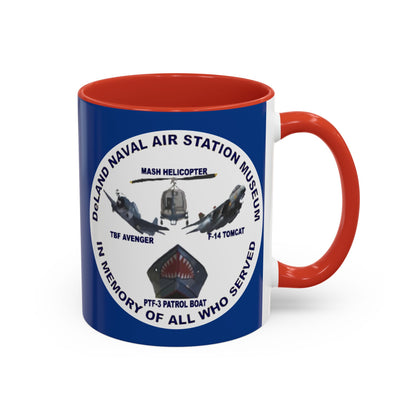 DNASM Student Art Blue Accent Mug by theGreenDragonTavern.shop