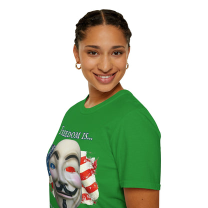 Ronald Reagan Freedom Vendetta Dark colors Unisex T-Shirt by theGreenDragonTavern.shop