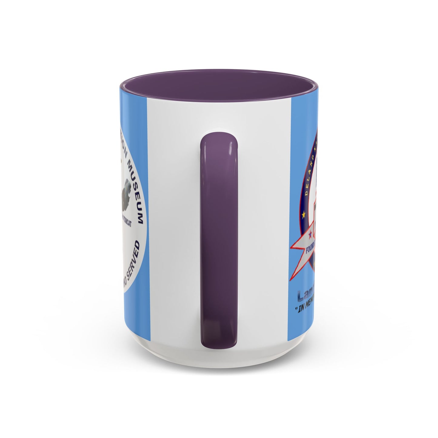 DNASM 2-sided, Founding & Student Art w/WhiteBG Light Blue Accent Mug by theGreenDragonTavern.shop