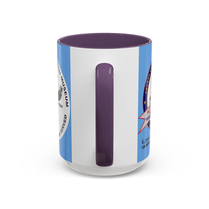 DNASM 2-sided, Founding & Student Art w/WhiteBG Light Blue Accent Mug by theGreenDragonTavern.shop