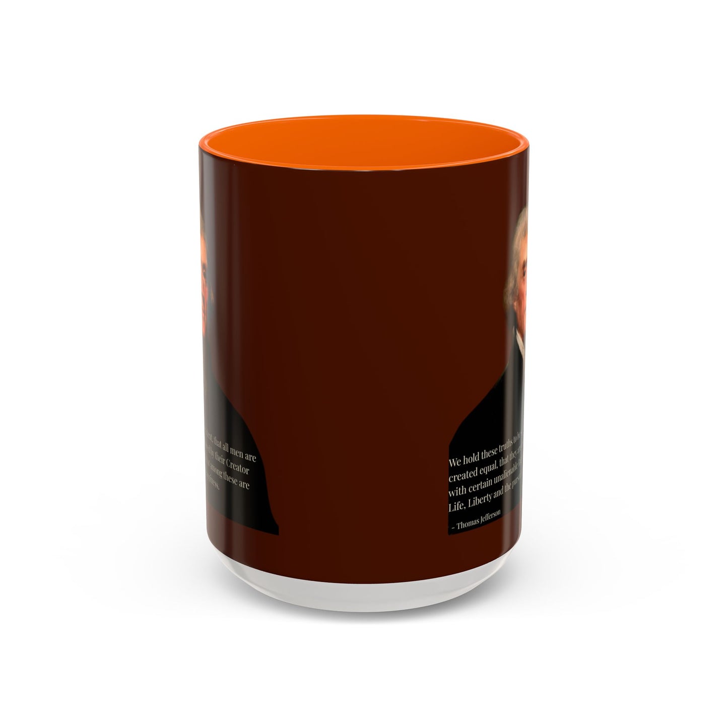 We hold these truths to be self-evident Brown Accent Mug by theGreenDragonTavern.shop