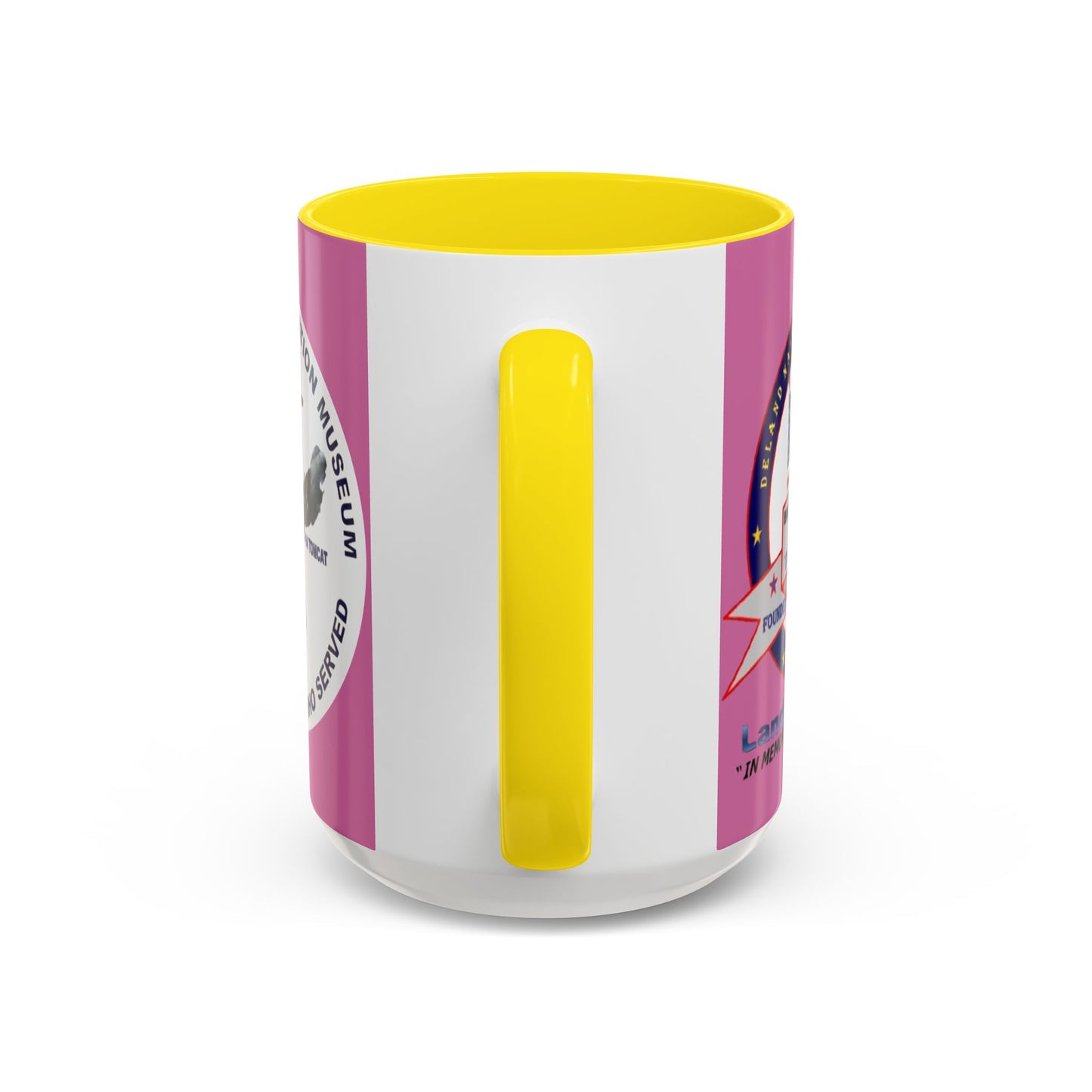 DNASM 2-sided, Founding & Student Art w/WhiteBG Pink Accent Mug by theGreenDragonTavern.shop