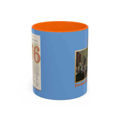 Declaration of Independence Light Blue Accent Mug by theGreenDragonTavern.shop