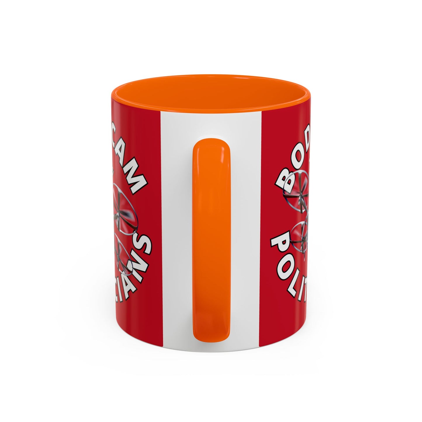 Bodycam the Politicians Drone Red Accent Mug by theGreenDragonTavern.shop