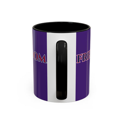Freedom, Dark Purple Accent Mug by theGreenDragonTavern.shop