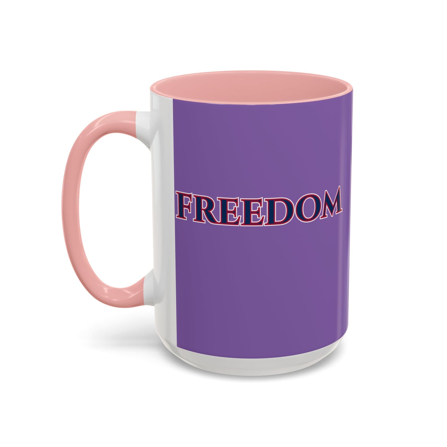 Freedom, Light Purple Accent Mug by theGreenDragonTavern.shop