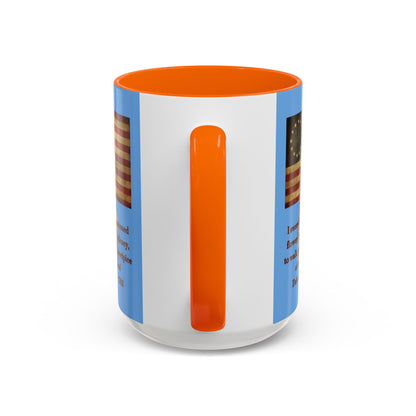 Deborah Sampson, America's Mulan Light Blue Accent Mug by theGreenDragonTavern.shop