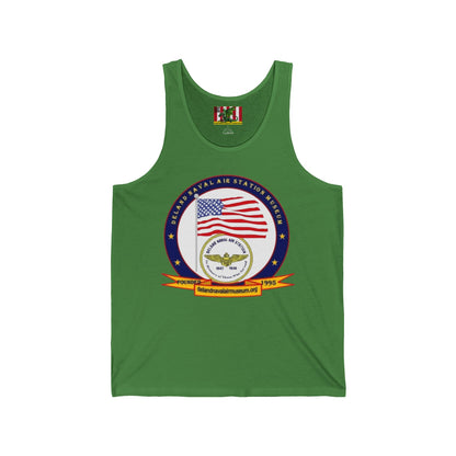 DeLand Naval Air Station Museum Unisex Jersey Tank Top by theGreenDragonTavern.shop