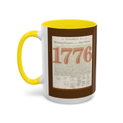 Declaration of Independence Brown Accent Mug by theGreenDragonTavern.shop