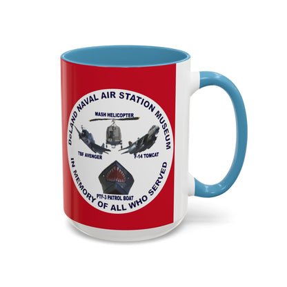 DNASM 2-sided, Founding & Student Art w/WhiteBG Red Accent Mug by theGreenDragonTavern.shop