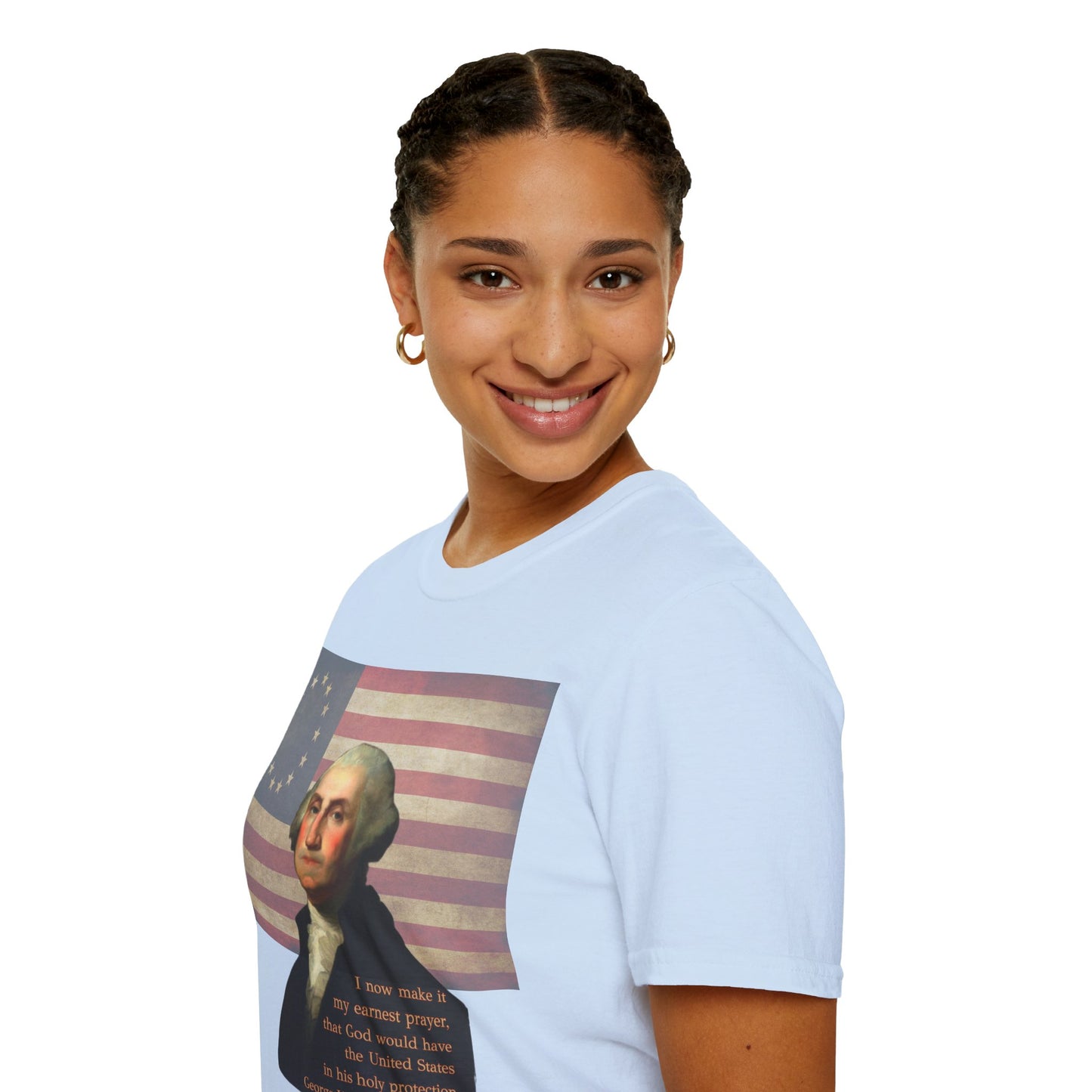 Washington's Earnest Prayer Light colors Unisex T-Shirt by theGreenDragonTavern.shop