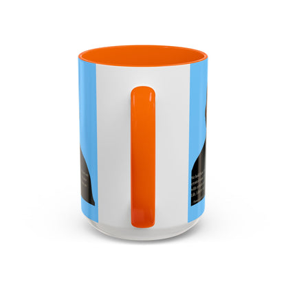 We hold these truths to be self-evident Light Blue Accent Mug by theGreenDragonTavern.shop