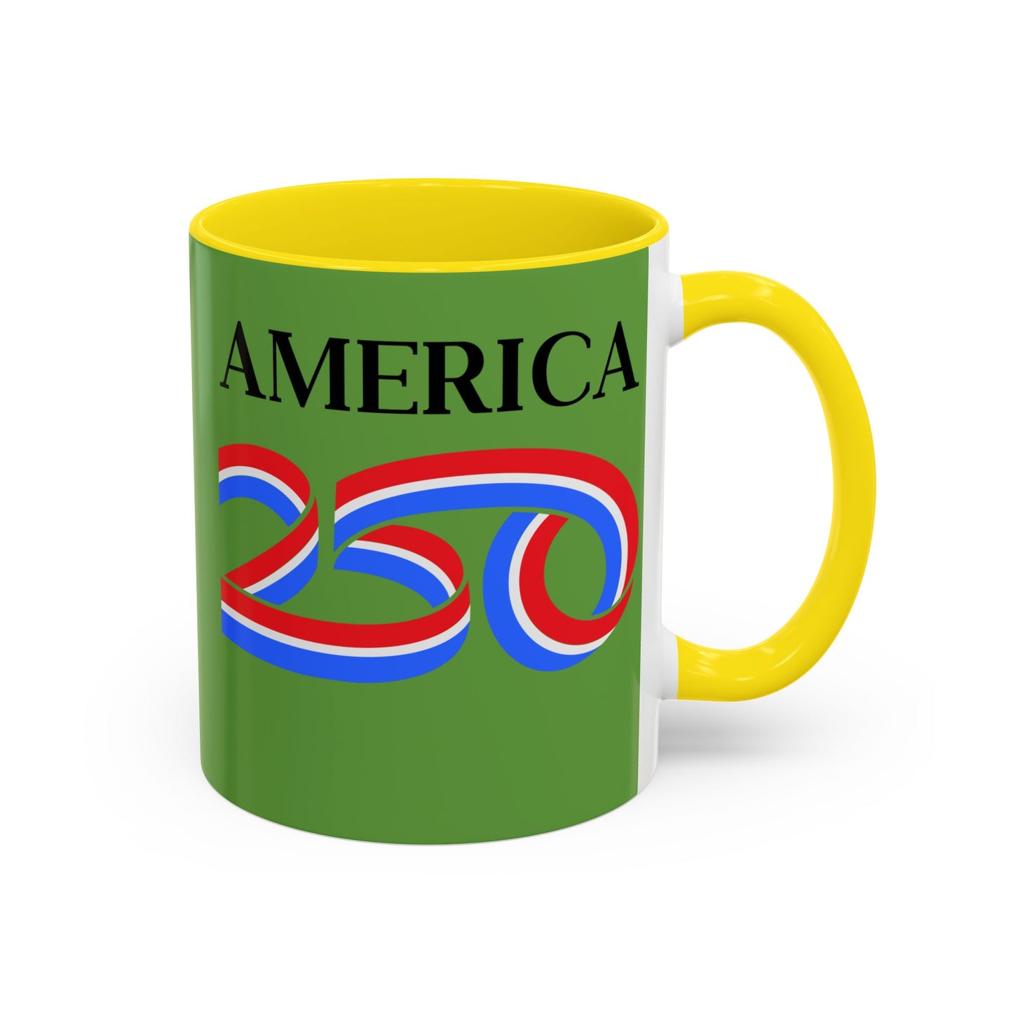America 250 Green Accent Mug by theGreenDragonTavern.shop