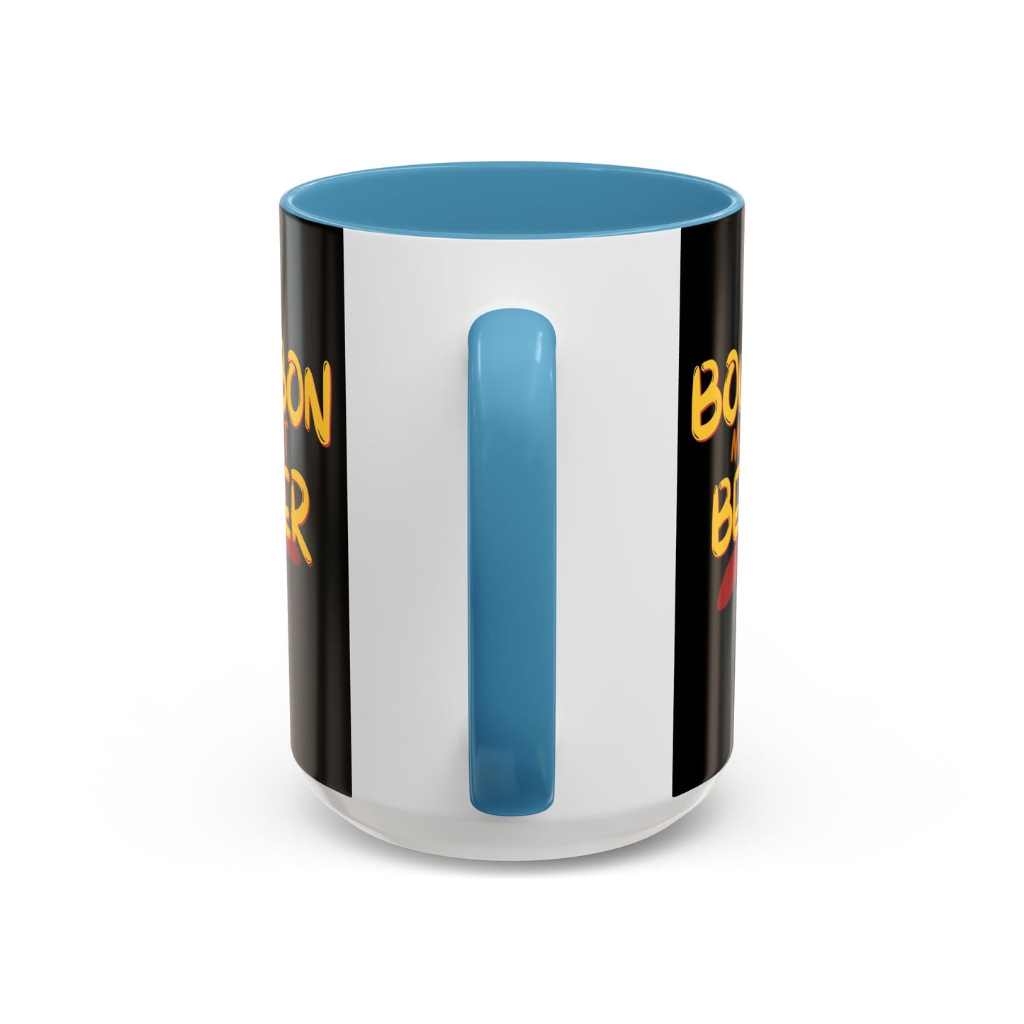 Bourbon makes it better Accent Mug by theGreenDragonTavern.shop