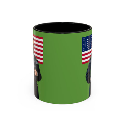 "Traitors and Patriots" Ulysses Grant Green Accent Mug by theGreenDragonTavern.shop