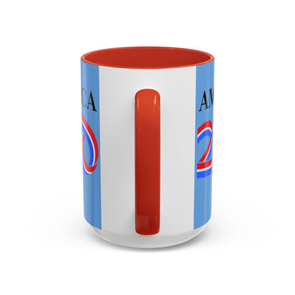 America 250 Light Blue Accent Mug by theGreenDragonTavern.shop