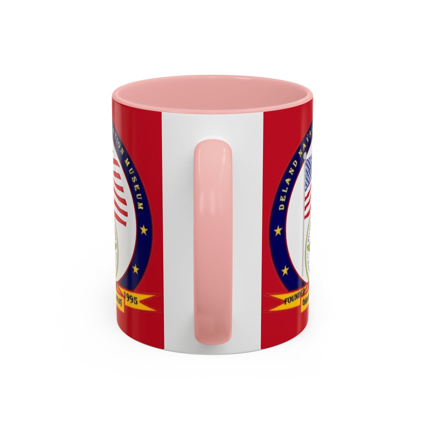 DeLand Naval Air Station Museum Red Accent Mug by theGreenDragonTavern.shop