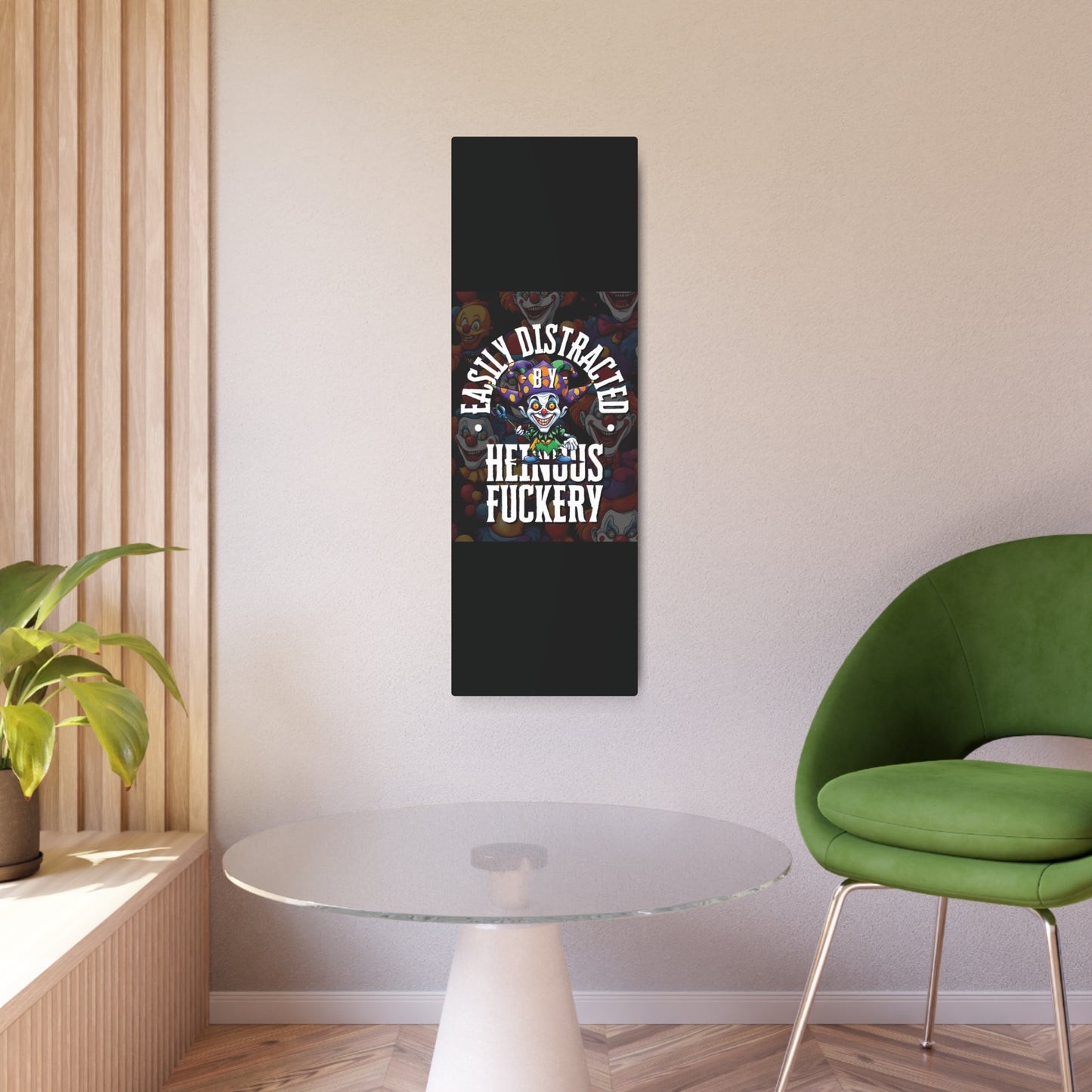 Easily Distracted by Heinous Fuckery Little Jincs Metal Art Sign by theGreenDragonTavern.shop