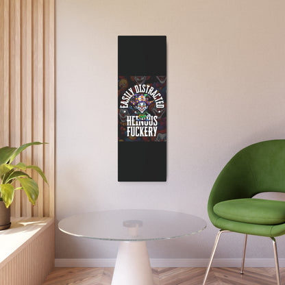 Easily Distracted by Heinous Fuckery Little Jincs Metal Art Sign by theGreenDragonTavern.shop