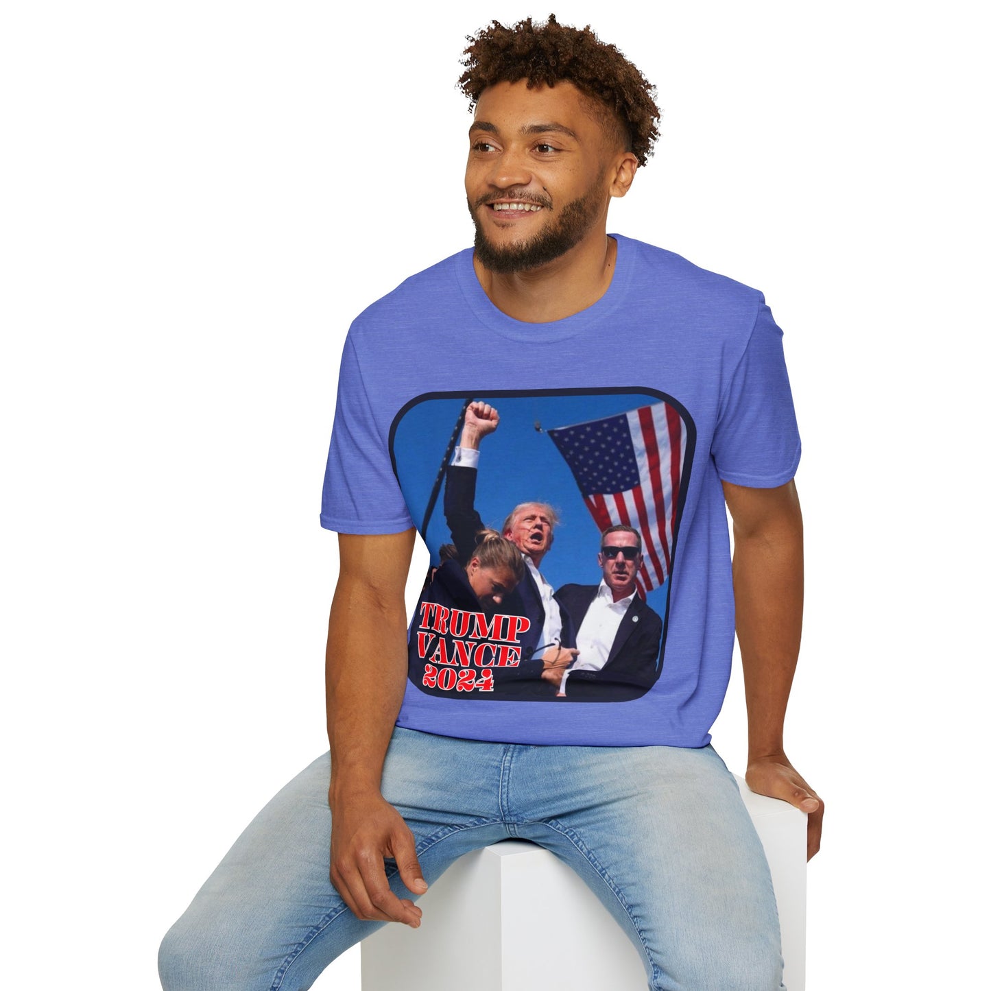 Trump and Vance 2024 Light colors Unisex T-Shirt by theGreenDragonTavern.shop