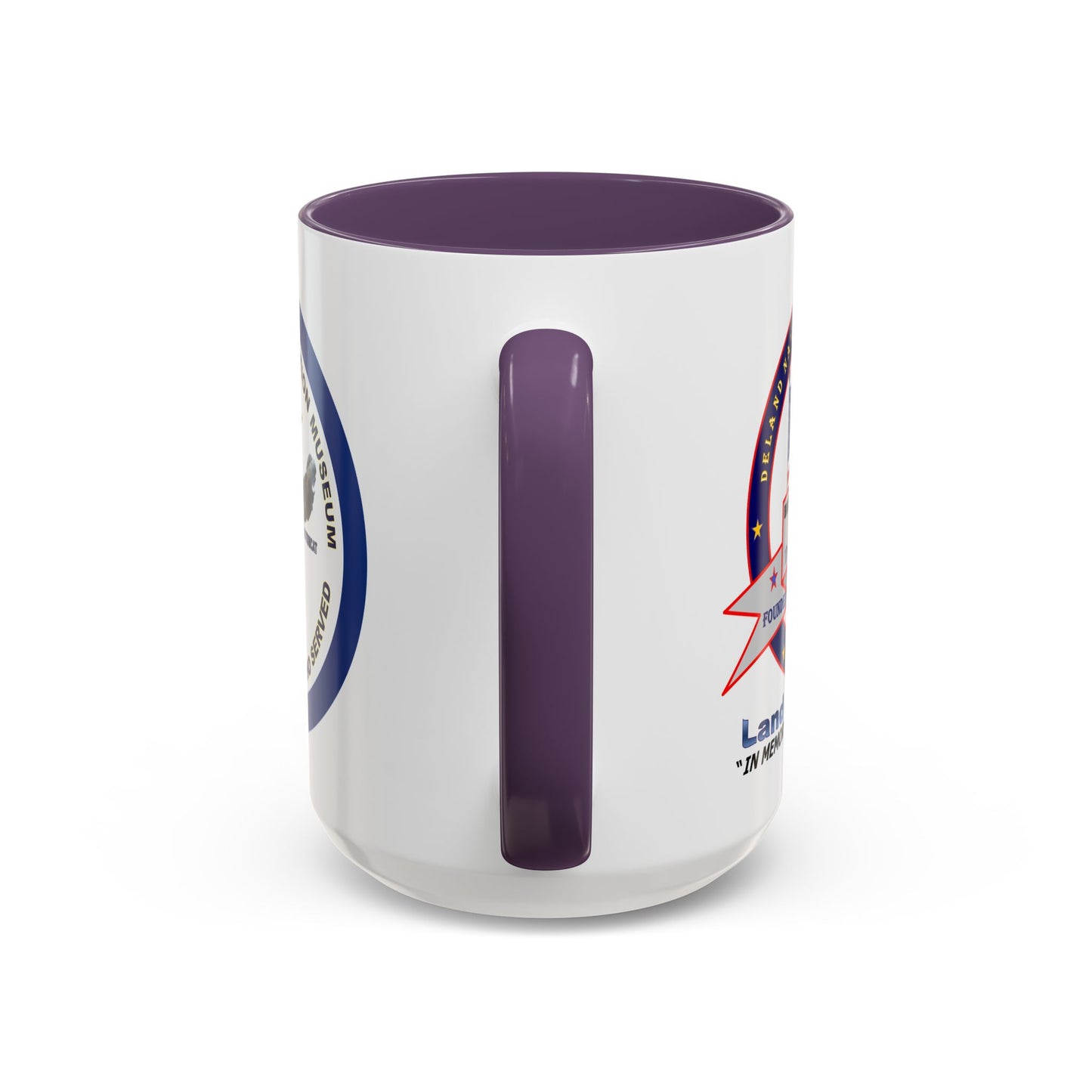DNASM 2-sided, Founding & Student Art w/Navy Ring White Accent Mug by theGreenDragonTavern.shop