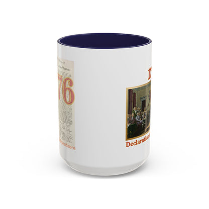 Declaration of Independence White Accent Mug by theGreenDragonTavern.shop