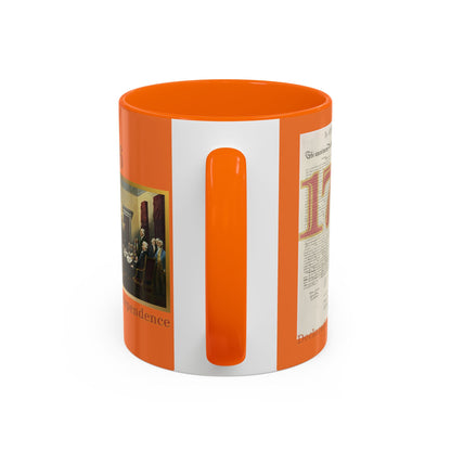 Declaration of Independence Orange Accent Mug by theGreenDragonTavern.shop