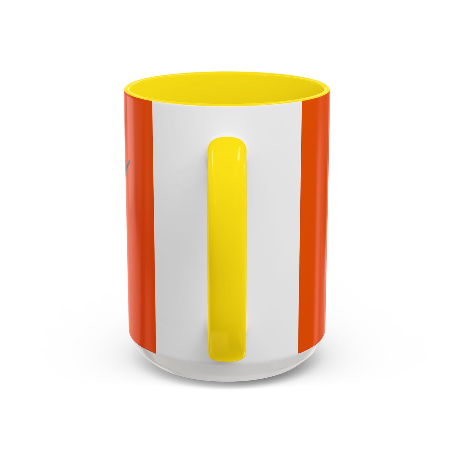 Hula Girl Packin' Heat Orange Accent Mug by theGreenDragonTavern.shop