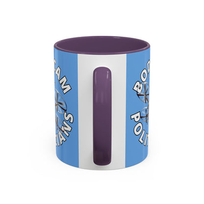 Bodycam the Politicians Drone Light Blue Accent Mug by theGreenDragonTavern.shop