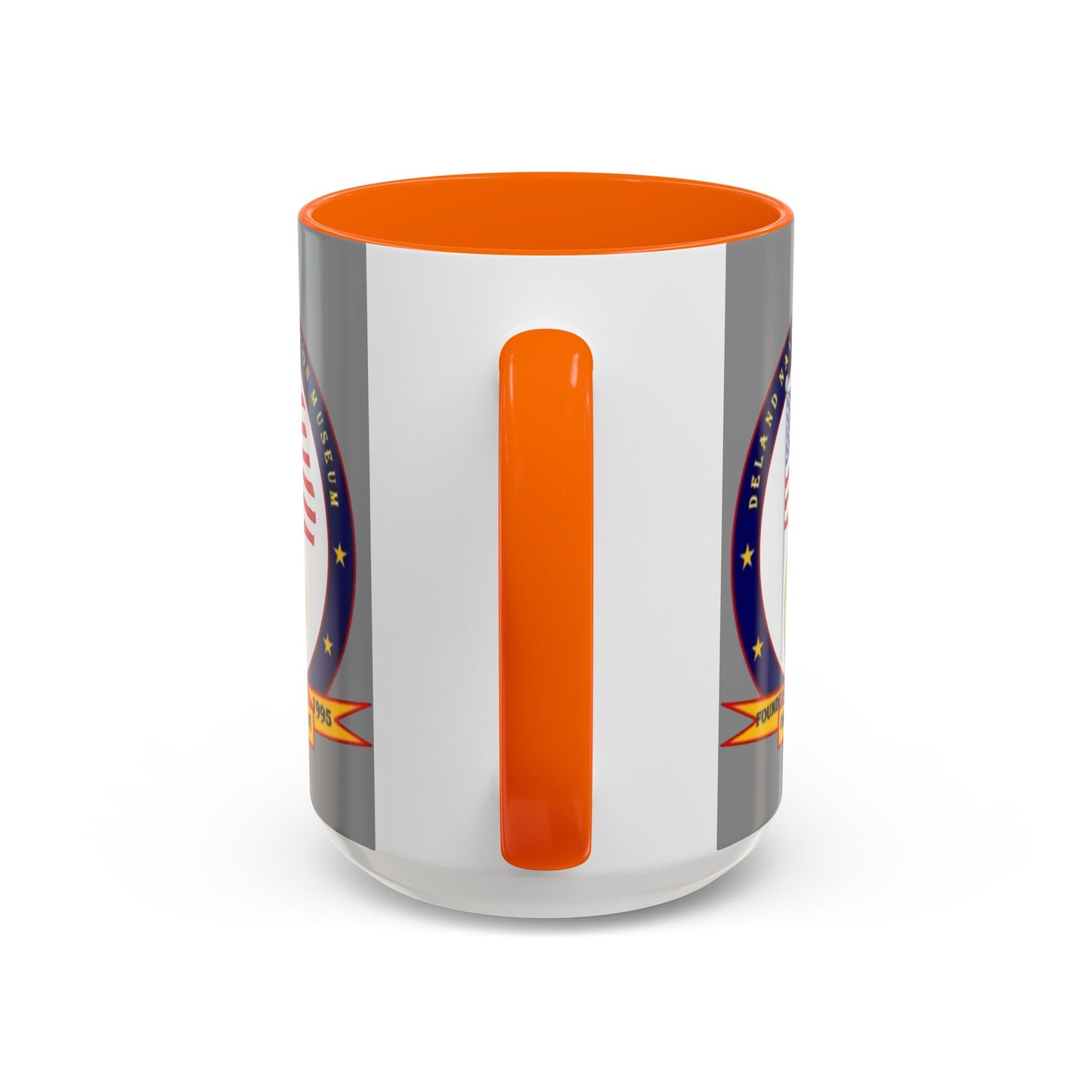 DeLand Naval Air Station Museum Grey Accent Mug by theGreenDragonTavern.shop