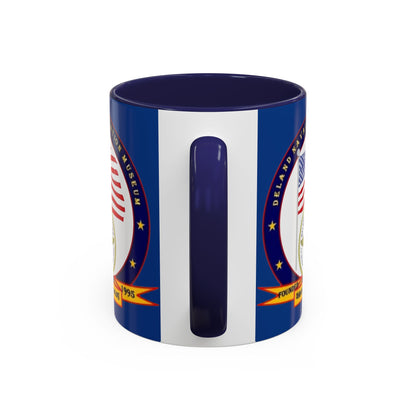 DeLand Naval Air Station Museum Blue Accent Mug by theGreenDragonTavern.shop