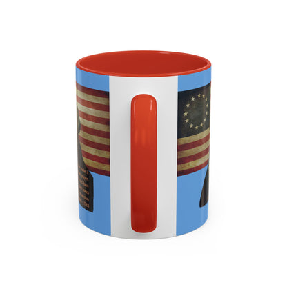 Washington's Earnest Prayer Light Blue Accent Mug by theGreenDragonTavern.shop