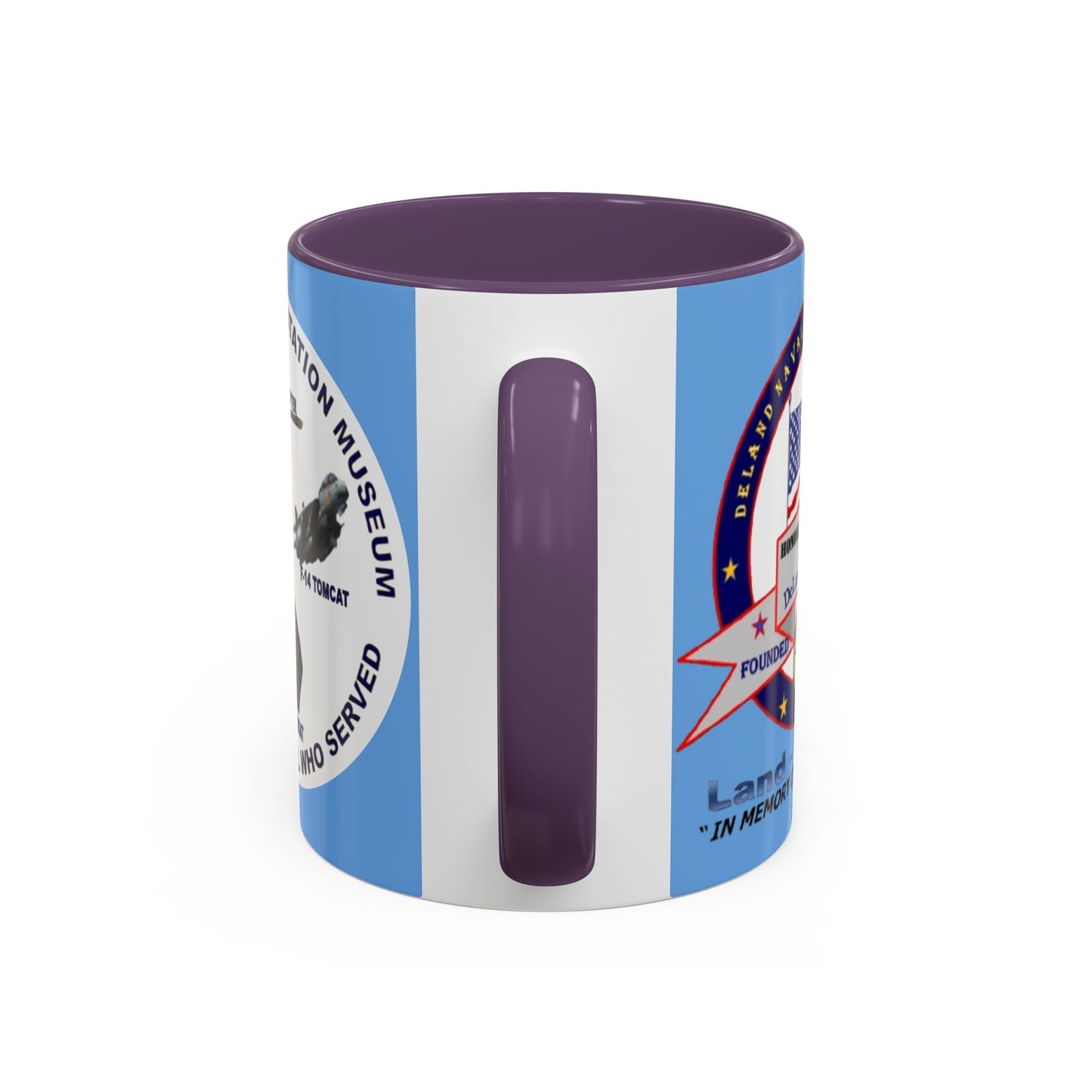 DNASM 2-sided, Founding & Student Art w/WhiteBG Light Blue Accent Mug by theGreenDragonTavern.shop