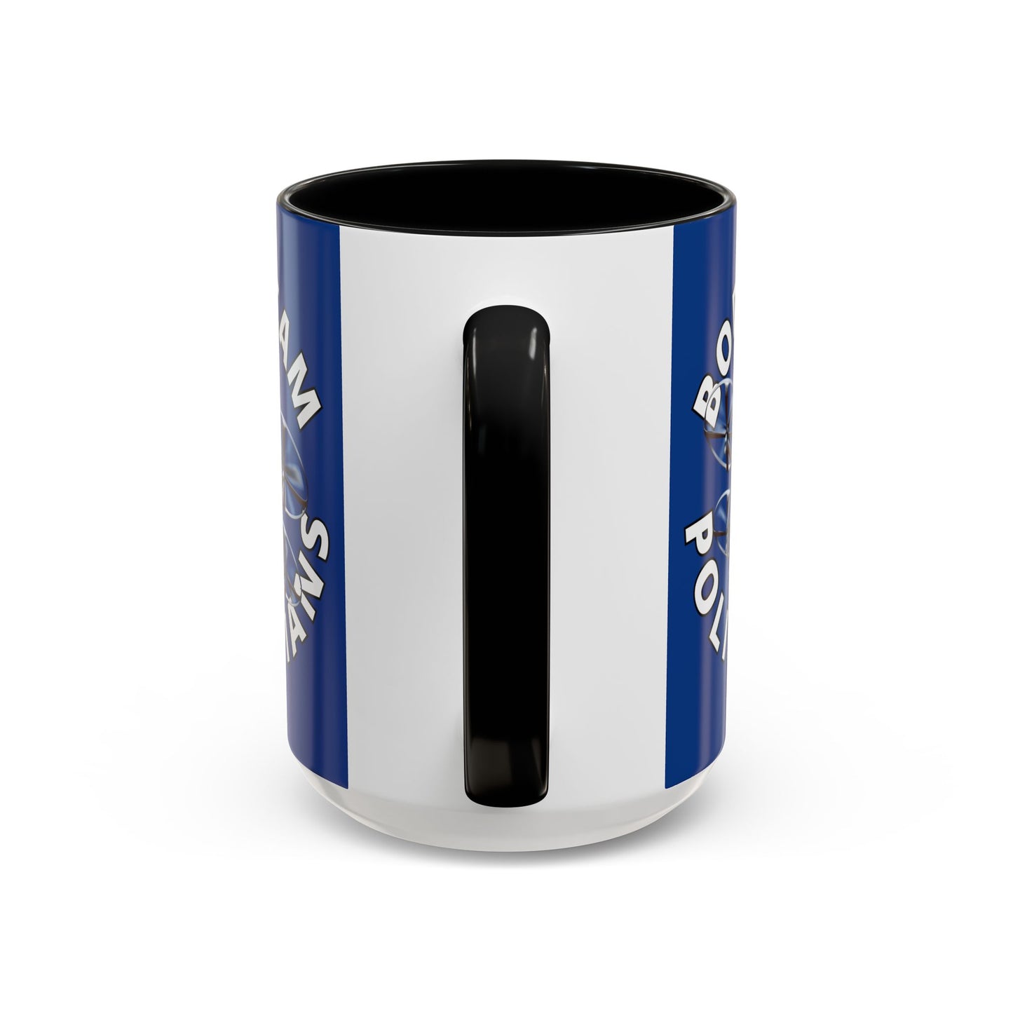 Bodycam the Politicians Drone Dark Blue Accent Mug by theGreenDragonTavern.shop