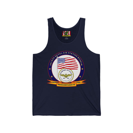 DeLand Naval Air Station Museum Unisex Jersey Tank Top by theGreenDragonTavern.shop