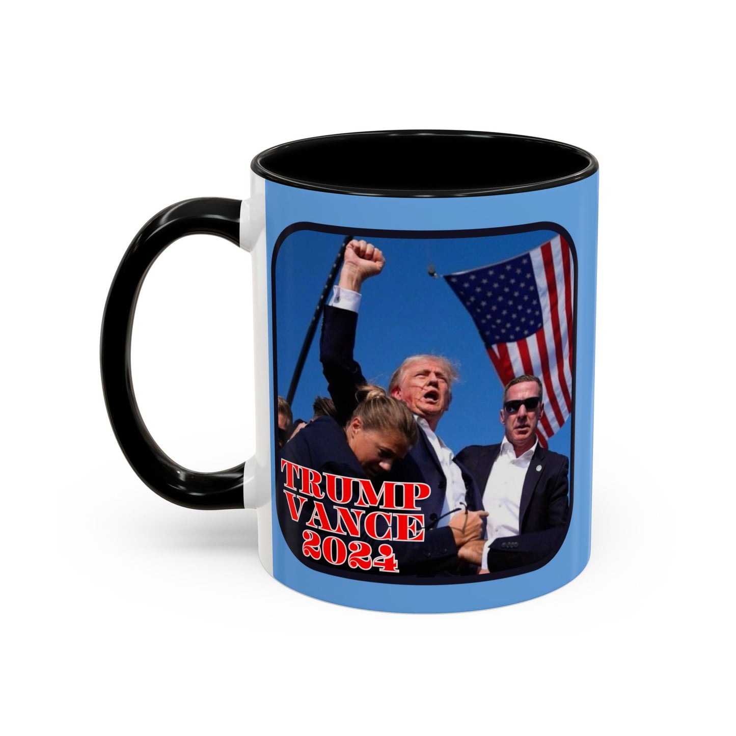 Trump and Vance 2024 Accent Mug by theGreenDragonTavern.shop