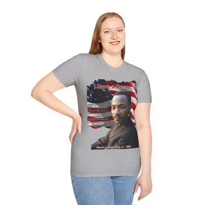 "I Have a Dream" MLKJr Light colors Unisex T-Shirt by theGreenDragonTavern.shop