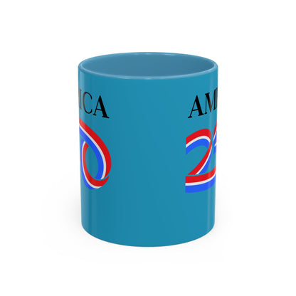America 250 Turquoise Accent Mug by theGreenDragonTavern.shop