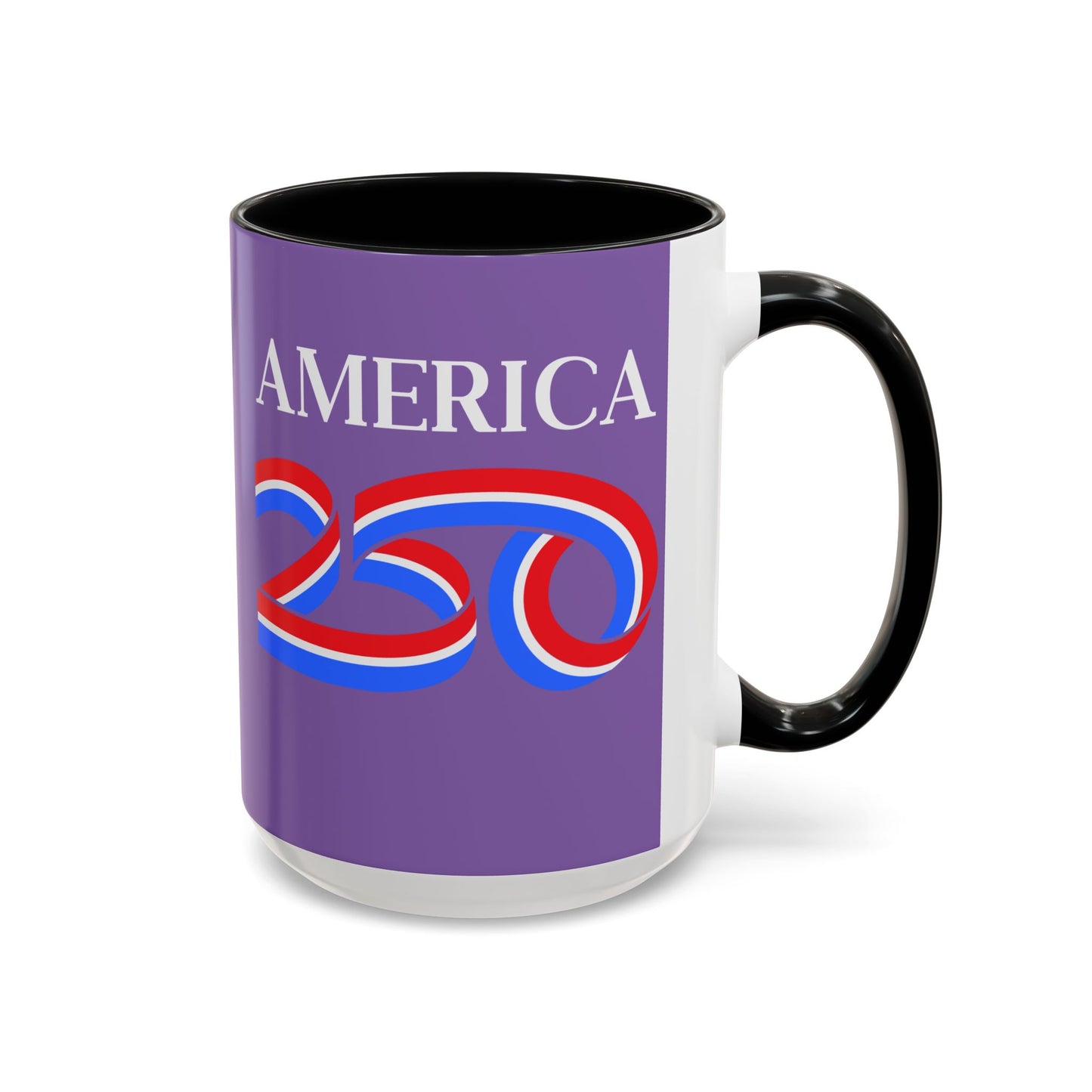 America 250 Light Purple Accent Mug by theGreenDragonTavern.shop