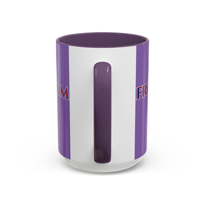 Freedom, Light Purple Accent Mug by theGreenDragonTavern.shop