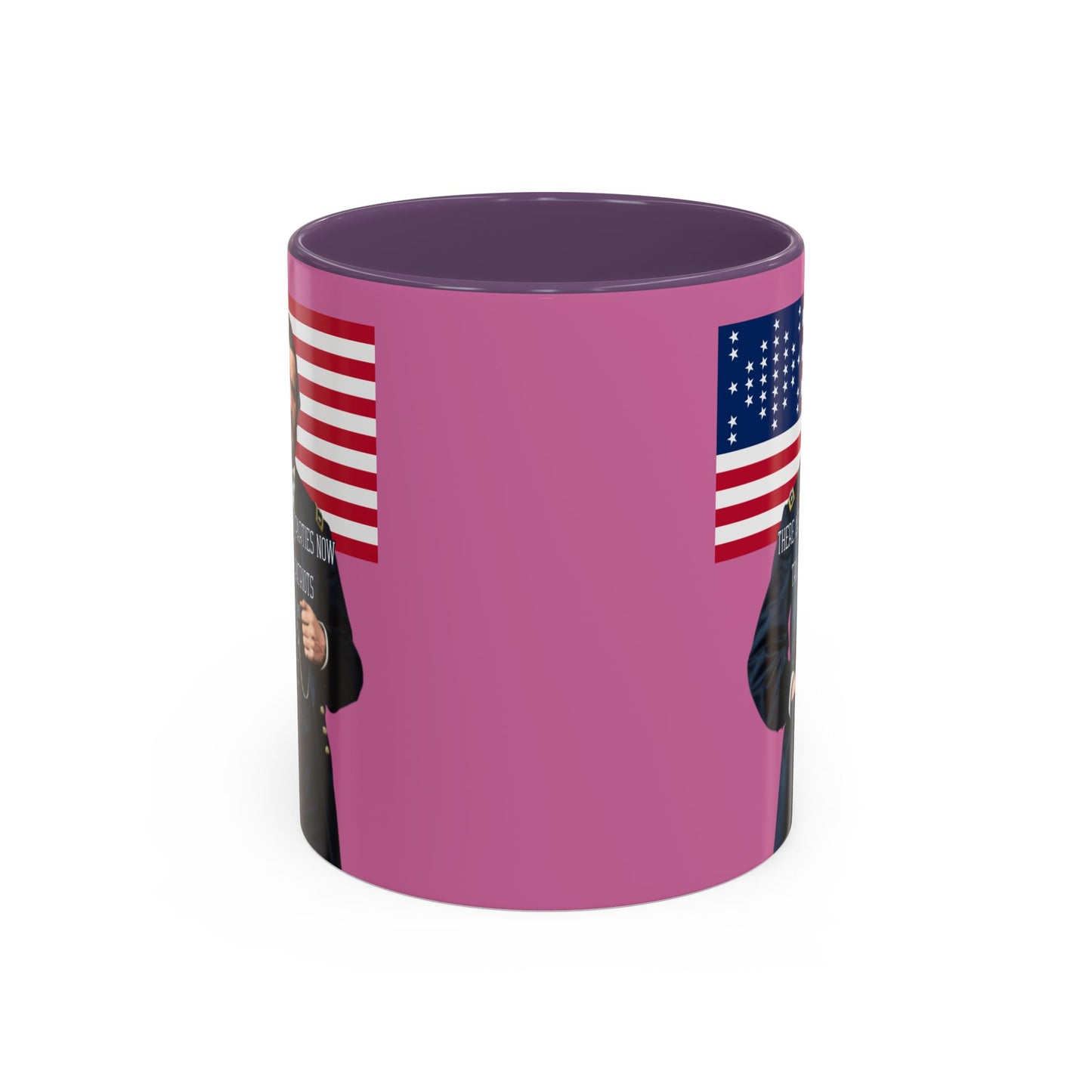 "Traitors and Patriots" Ulysses Grant Pink Accent Mug by theGreenDragonTavern.shop