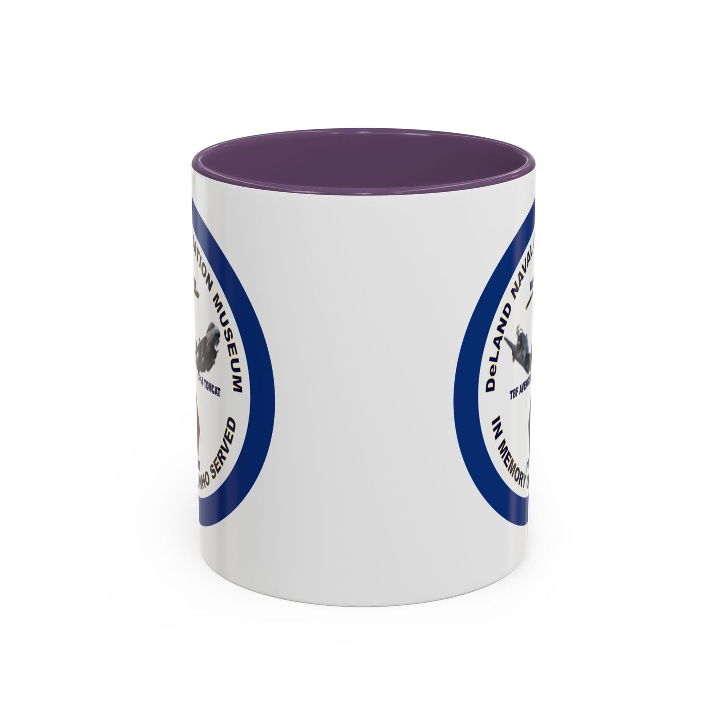 DNASM Student Art Navy Frame White Accent Mug by theGreenDragonTavern.shop