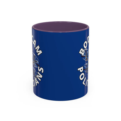 Bodycam the Politicians Drone Dark Blue Accent Mug by theGreenDragonTavern.shop